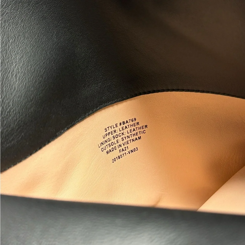 J. Crew | NWOB Over The Knee Riding Boots in Black Leather 9.5